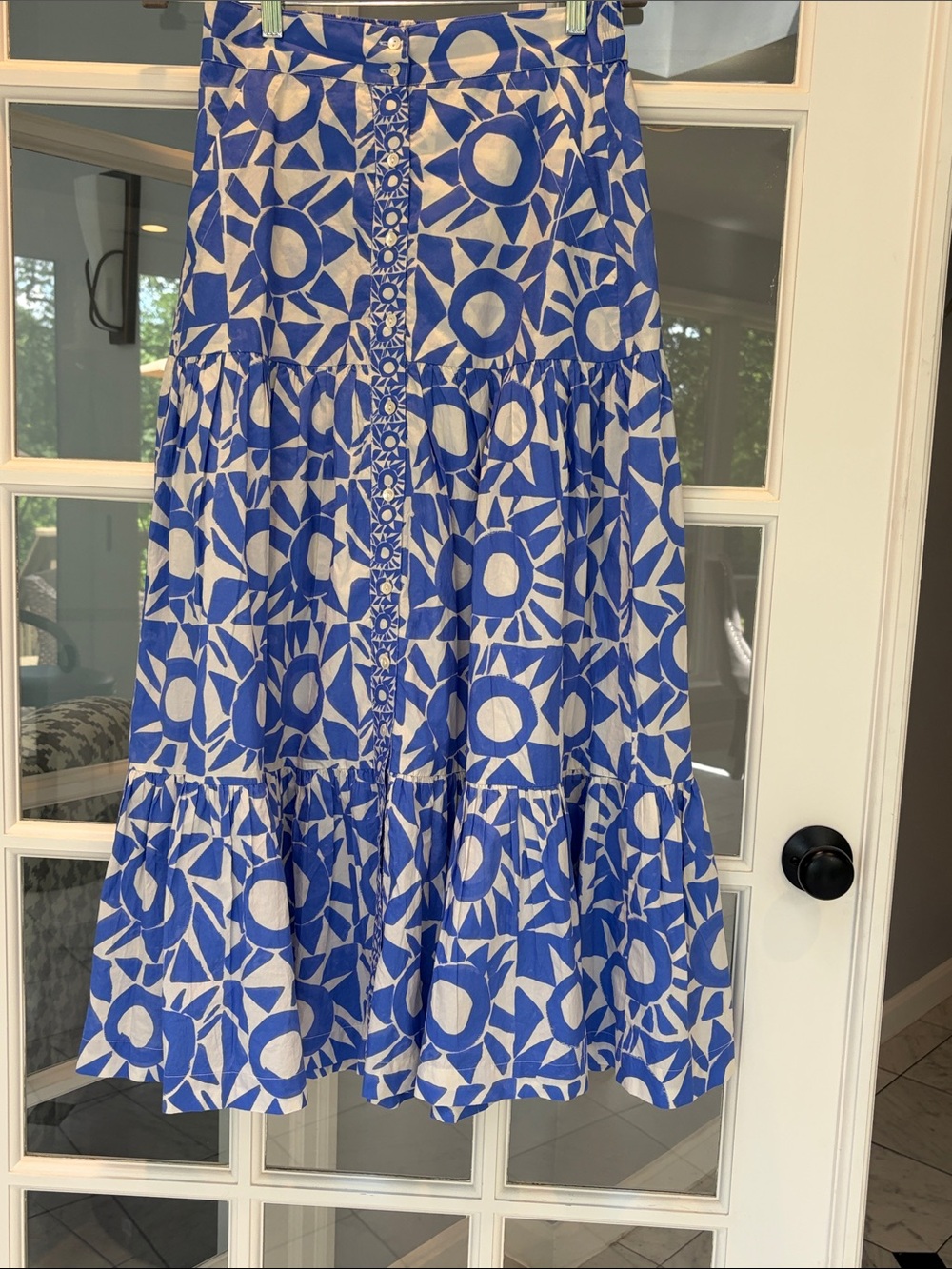 Oliphant Cotton Tier Skirt - Sz M NWOT